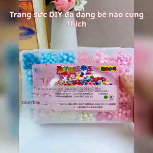 Bộ hạt DIY Bộ làm đồ trang sức Bộ hạt thủ công Bộ hạt sáng tạo Đa dạng màu sắc và chất liệu an toàn Cho trẻ em