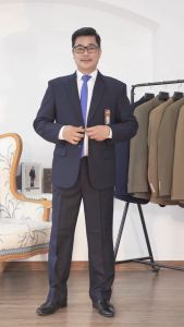 Bộ Vét Nam Trung Niên Comle Trung Tuổi Cho Bố Thiết Kế 2 Khuy Cao Cấp