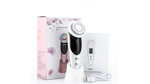 7-in-1 EMS Micro Current Color Light Vibration LED Beauty Cleanser
