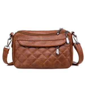 Túi Đeo Chéo Đựng Đồ Đi Chợ Cho Phụ Nữ Trung Niên Túi Đựng Tiền Và Điện Thoại Di Động Nhỏ Đeo Vai Đơn Túi Vuông Mềm Màu Trơn