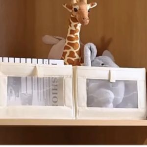 Closet-Bins Organizers Storage Box Foldable Closet Organizer Bins with Clear Window For Organizing Clothing Jeans Shelves