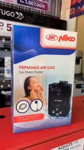 NIKO NK-6LDN/ldg lux Water Heater Gas Harga Murah Panas Nya Stabil -VARIAN PUTIH DAN HITAM