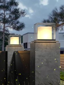 GAOBIGEGE | Solar Pillar Light Waterproof