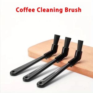 Coffee Brush Espresso Machine Cleaning Brush Dirt Cleaning Plastic Handle Brush Cleaner Coffee Grime Cleaning Tool
