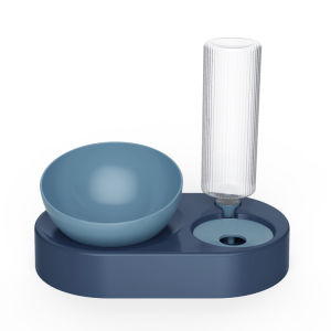 Automatic Pet Bowl Dog Food Water Dish Neck Protection Anti Flip Anti Choke Cat Dog Dishes Feeding Bowls Pet Supplies