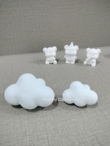 Handmade Car Aroma Stone Diffuser Vent Clip Handmade Cloud Shape Essential Oil Perfume Aroma Car Fresheners | Batu Aroma Kereta 小云朵扩香石