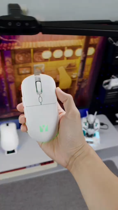 SKYSHIU Chuột gaming M2 không dây tiếng âm tĩnh Đèn led chuyển động RGB ...