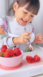 Combo Chén Bát Đế Hít Ăn Dặm Chống Đổ Bộ Thìa Dĩa Tập Xúc Cho Bé Uốn Cong  ANBE Việt Nam 400 ML