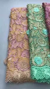 Kalume 2025 Africa Cotton Lace Fabric Hot Sale Nigerian Swiss Lace Fabric High Quality Lace for Sew Party Dress Women F3881