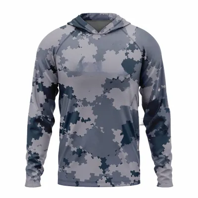 2023 New Fishing Hooded Shirts Outdoor Sport Quick Dry Mens Fishing Clothes Plus Size Anti Uv Cycling Fishing Clothing