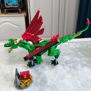31161 New series 3N1 Medieval Flying Dragon Building Blocks assembled toy model childrens birthday gift 715PCS