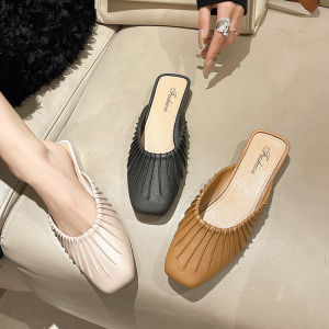 Casual Outdoor Womens Slip-On Sandals Flat Bottom Slipper Flat Heel PVC Material Everyday Wear Spring Summer New Style