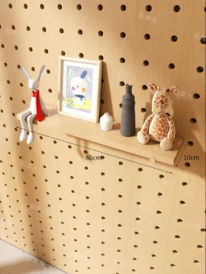 BEIQIVI | Multipurpose Wooden Pegboard Storage System