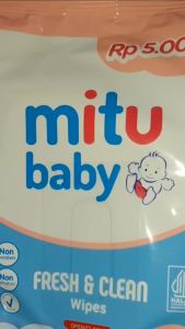 Mitu Baby Tisu Basah Bayi Anak Travel Blooming Cherry kemasan 25 sheets BPOM Halal Original
