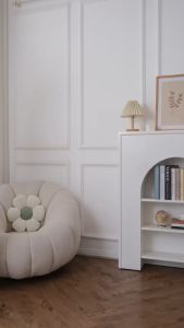 CHIANOZ Gamis Putih Mewah Citra Dress Renda Bunga