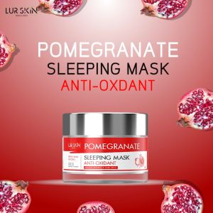 ส่งฟรี พร้อมส่ง LUR SKIN POMEGRANATE SLEEPING MASK ANTI-OXIDANT 50g สลิปปิ้งมาร์ค สูตรทับทิม เข้มข้น ฟื้นฟูผิวหน้า ผิวสว่างกระจ่างใส