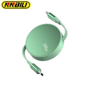 Cáp Dữ Liệu Rút Gọn Type-C To C Sạc Nhanh NNBILI PD240W 1M Dành Cho iPhone 17/16 Xiaomi Samsung - Dây Sạc Điện Thoại Di Động PVC
