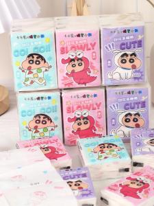 Portable Cartoon Print Handkerchief Paper Student Pack Cute Towel Paper Facial Tissue Paper Cao Xi Little New Cartoon Brand