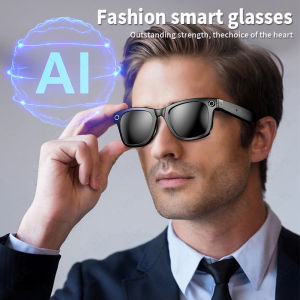 LIGE Smart AI Camera Glasses AI Videos Recognition Recording Answer Translation IP67 Waterproof Bluetooth Call Smart Glasses
