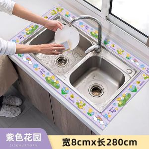 Thickened Waterproof Kitchen Sink Vegetable Washing Basin Mold Proof Sticker Pad European Style Home Tablecloth Dining Mat