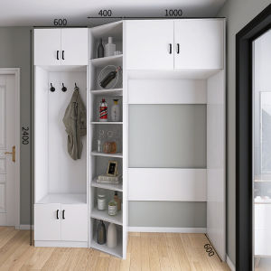 Integrated Embedded Wall-Mounted Fridge Cabinet Shoe Cabinet Multi-Functional Modern Minimalist Kitchen Storage Furniture