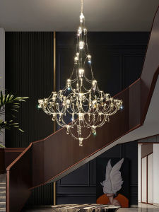 QIANYUE | Modern Firefly Crystal Chandelier Stainless Steel
