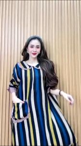 DASTER REMPEL SALUR JUMBO RAYON SAKU LENGAN PENDEK