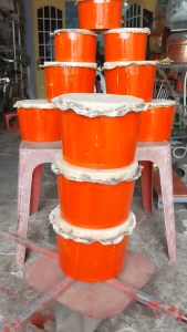 Trống lân trẻ em trống múa lân mini bằng gỗ (kèm 2 dùi)