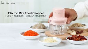 500ml/900ml Wireless Mini Electric Garlic Puree Food Chopper Grinder For Garlic And Onion And Meat Vegetable Cutter