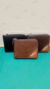 Baellerry Dompet Resleting Pria Wanita D5104 Muat Banyak Bahan Kulit Sintetis