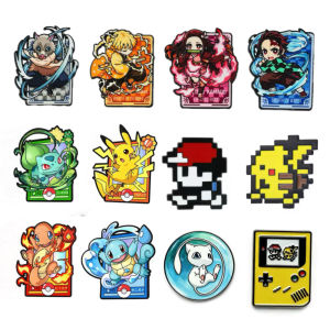 Takara Tomy | Bộ 12 Ghim Cài Áo Anime Quái Vật Nhiều Màu Sắc Dễ Thương Làm Bằng Kim Loại Dùng Trang Trí Ba Lô Quần Áo Quà Tặng Sưu Tầm Cho Người Hâm Mộ