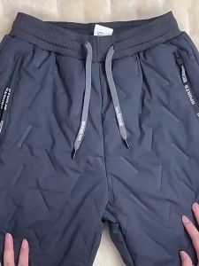 New Men Winter Warm Lambswool Thicken Sweatpants: High-Quality Men's Outdoor Leisure Windproof Jogging Pants