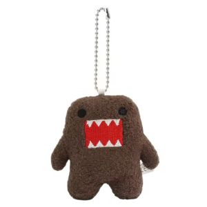 Kawaii Cute Domo Kun Plush Keychain Anime Keyring Charm for Bag Keys Gift Collection