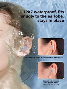 MONLEYTA | Swimming Earplugs Professional Noise Reduction Silicone Mud For Bathing And Shampooing Non-Leaking Ear Seals For Adults