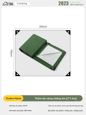 ANLOOK | Thảm Cắm Trại Dày Chống Thấm Nước