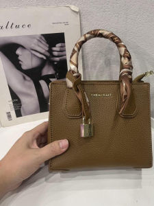 Fashionable 2025 Womens Handbag 9128 Litchi Pattern Silk Scarf Versatile Single Shoulder Bag Crossbody Small Bag Handbag