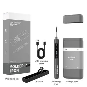 USB Intelligent Electric Soldering Iron Kit Digital Display Adjustable Temperature  180~450℃ Smart Welding Solder Tool