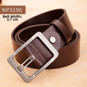 NIUDANGJIA | Genuine Leather Mens Belt Wide Pin Buckle for Jeans