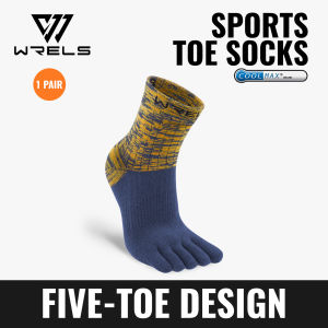 WRELS Professional Athletic Toe Socks Anti-Slip Friction-Reducing Breathable Quick-Drying #WZ1033