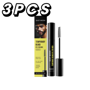 Natural Black Beard Dye for Men Male Moustache Filler Waterproof Shaping Portables Pernmanent Coloring Beard Dyeing Pens 12ml