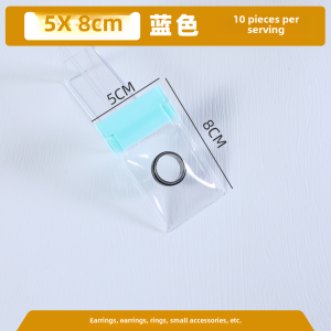 Thickened EVA Jewelry Storage Bag for Earrings Necklaces Bracelets Oxygen-Resistant Sealed Pouch Transparent Self-Sealing Bag