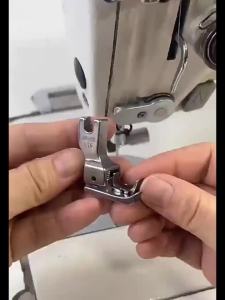 Phụ Kiện Máy May Công Nghiệp: Chân Vịt Bấm Gấp SP-705 Chỉnh Độ Cao Thấp Bên Trái Phụ Kiện May Bằng Thép