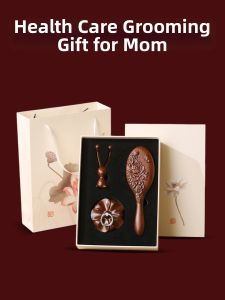 TMSU | Gift Wooden Comb Air Cushion Set Engraving Gift Box