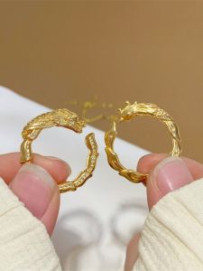 Long Year Dragon Couple Rings Sand Gold Rings Mens Rings No Color Fading Jewelry Store Rings Fashionable Ethnic Style Rings