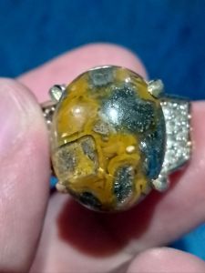 CINCIN BATU AKIK BADAR BESI ASLI NATURAL