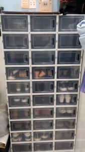 Combo 10 Hộp Đựng Giày Nhỡ Nắp Nhựa Cứng Cửa Ngang Tủ Đựng Giày Kệ Để Giày Thông Minh Tiện Lợi