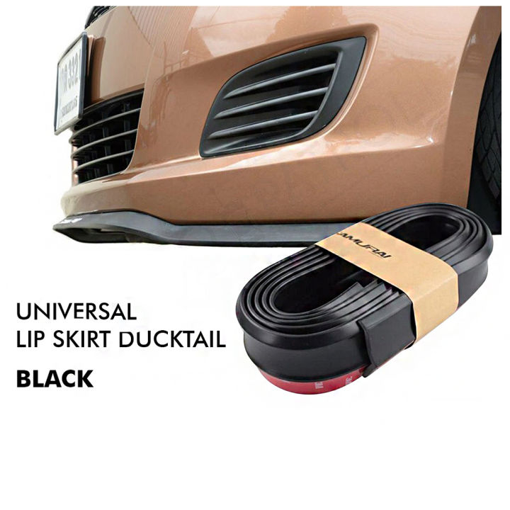 NEW UNIVERSAL FRONT BUMPER LIP RUBBER LIP SPLITTER Spoiler Body kit