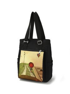 Orange Road Original Tote Bag Vertical and Portable Design Canvas Bag Crossbody Shoulder Junior High School Student Tutorial Class Bag Schoolbag Girl