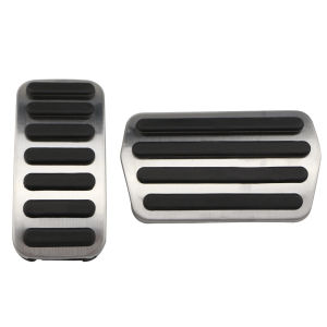 Car Pedals Accelerator Fuel Gas Brake Pedal Pad Cover Non Slip for Volvo V40 XC40 C30 C70 S40 2013 - 2018 Stainless Steel AT MT