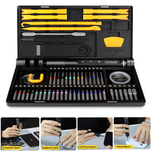 Wireless Electric Screwdriver Set with LED Light Magnetic Bits Phillips Torx Screw Driver Phone Repair Rechargeable Power Tool